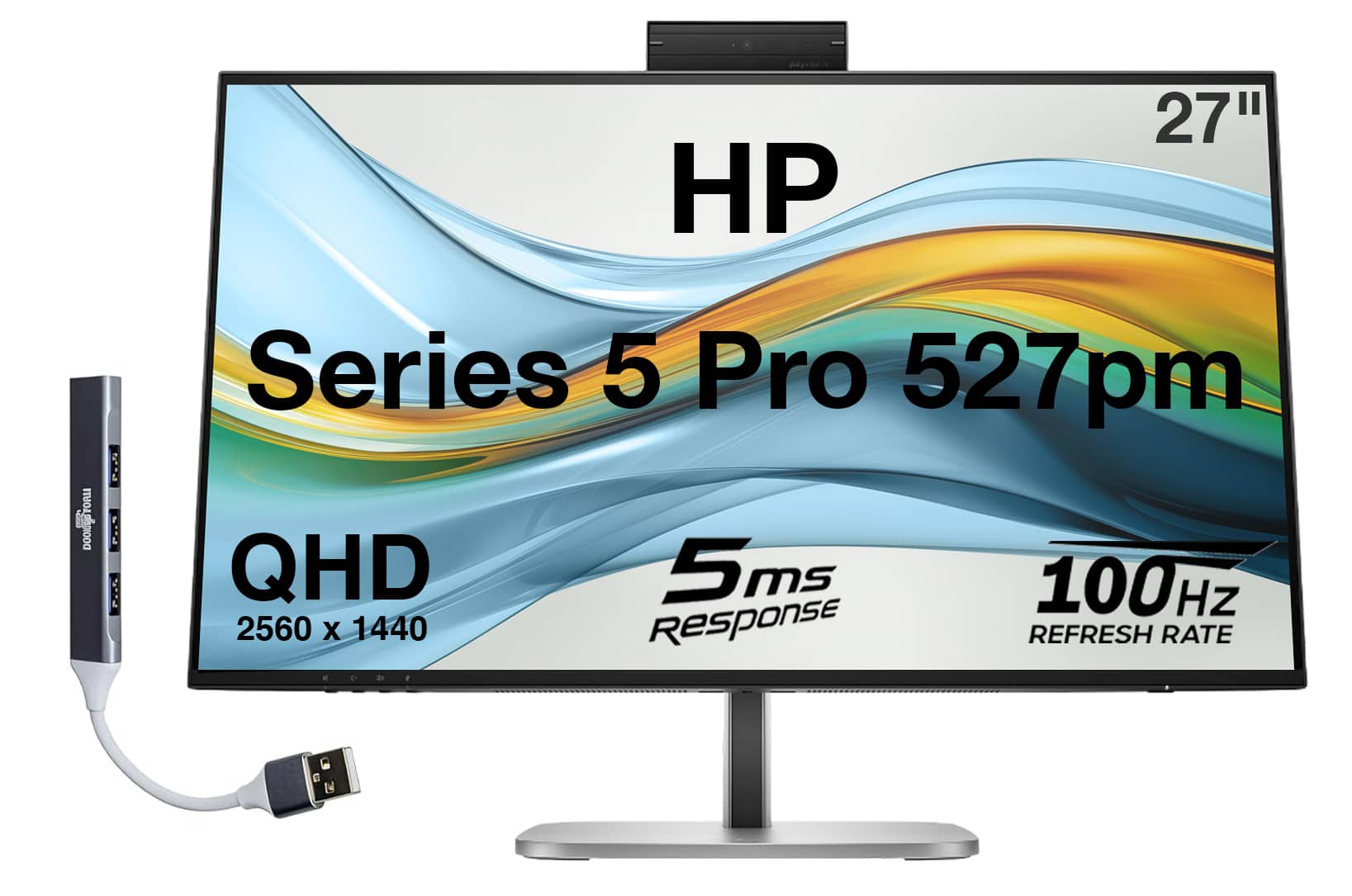 HP Series 5 Pro 27" 527pm QHD 2560 x 1440 5ms Response 100Hz Refresh Rate