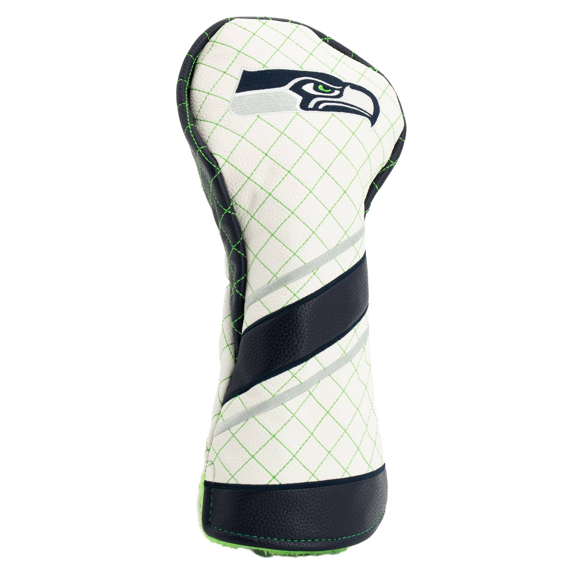 Alt View 2. Team Golf - Seattle Seahawks Striped Quilted Driver Headcover - Multicolor.