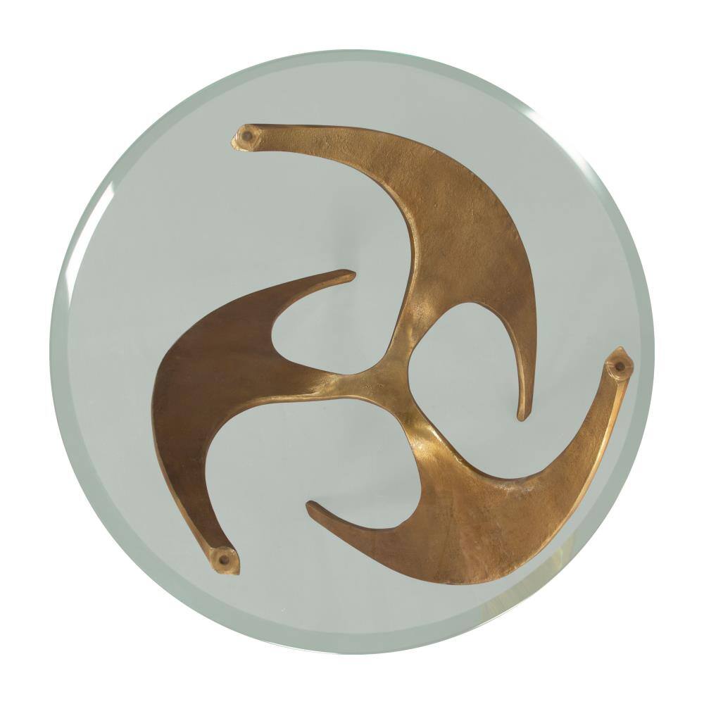 Left. Hivvago - Sabel Side Table Gold - Gold.