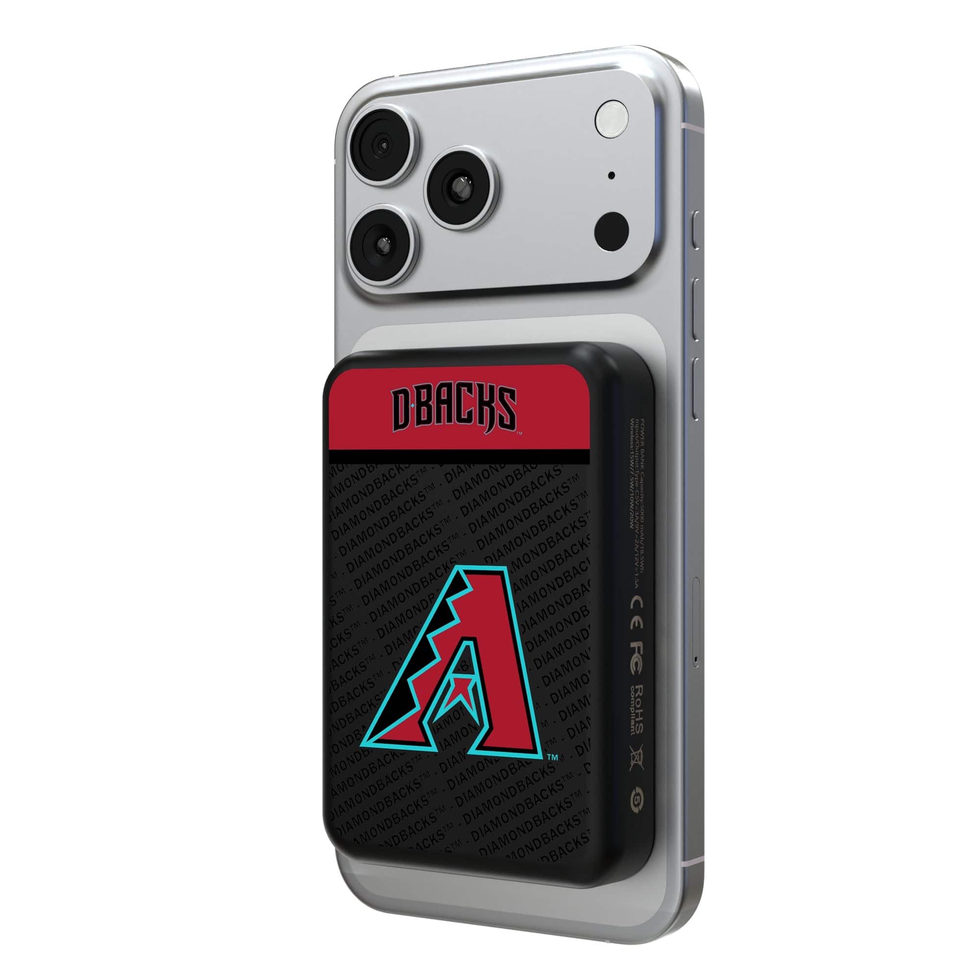 Keyscaper - Arizona Diamondbacks Endzone Plus Wireless Power Bank - Multicolor
