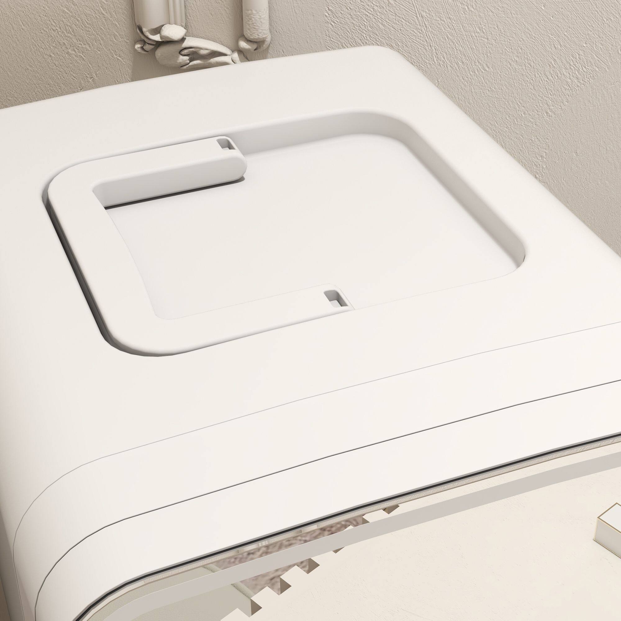 Alt View 4. Tiramisubest - Skincare Fridge for Bedroom, Car with LED Mirror, Cooler and Warmer, AC/DC Powered Mini Fridge for Skincare, Beverage - White.