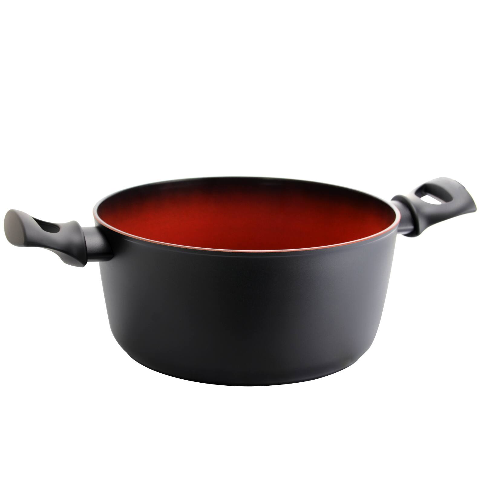 Alt View 4. Tosca - Tosca Terra-Cotta 4.75 Quart Aluminum Nonstick Dutch Oven - Black.