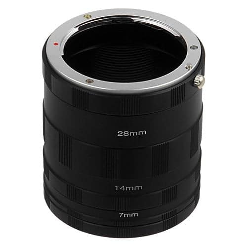 Fotodiox - Macro Extension Tube Set - Compatible with Sony E Mount Cameras for Extreme Close-up Photography