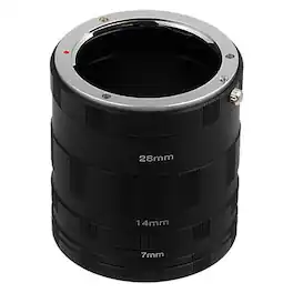 Fotodiox - Macro Extension Tube Set - Compatible with Sony E Mount Cameras for Extreme Close-up Photography