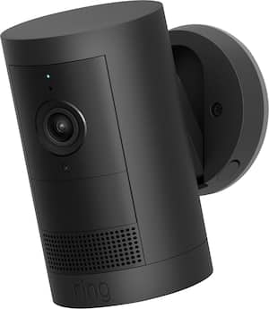 Ring - Outdoor Cam Plus, Battery, Wide-Angle 2K Video, Low-Light Sight for full-color night vision, Mount-anywhere versatility - Black