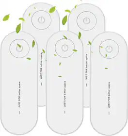 Luckbyte - Plug-In Negative Ion Air Purifier For Home Bedroom Bathroom - White