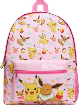 Vulpecula Spade - Backpack for Kids Teens Boys Girls Pikachu Anime Bookbag Daypack Bag School Sports Gifts for Kids - Pink