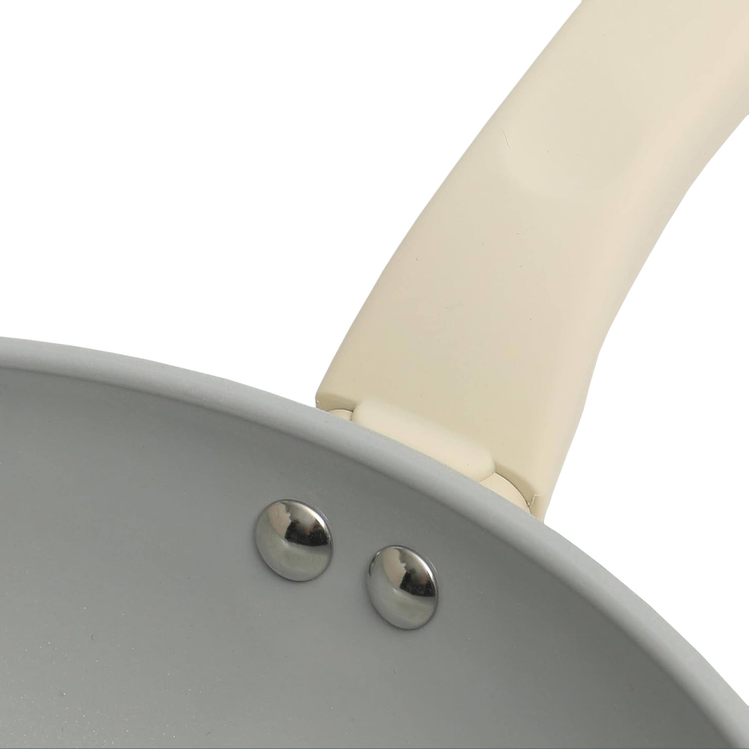 Alt View 3. Gibson - Gibson Home Barnsdall 12 Inch Nonstick Aluminum Frying Pan in Linen - Linen.