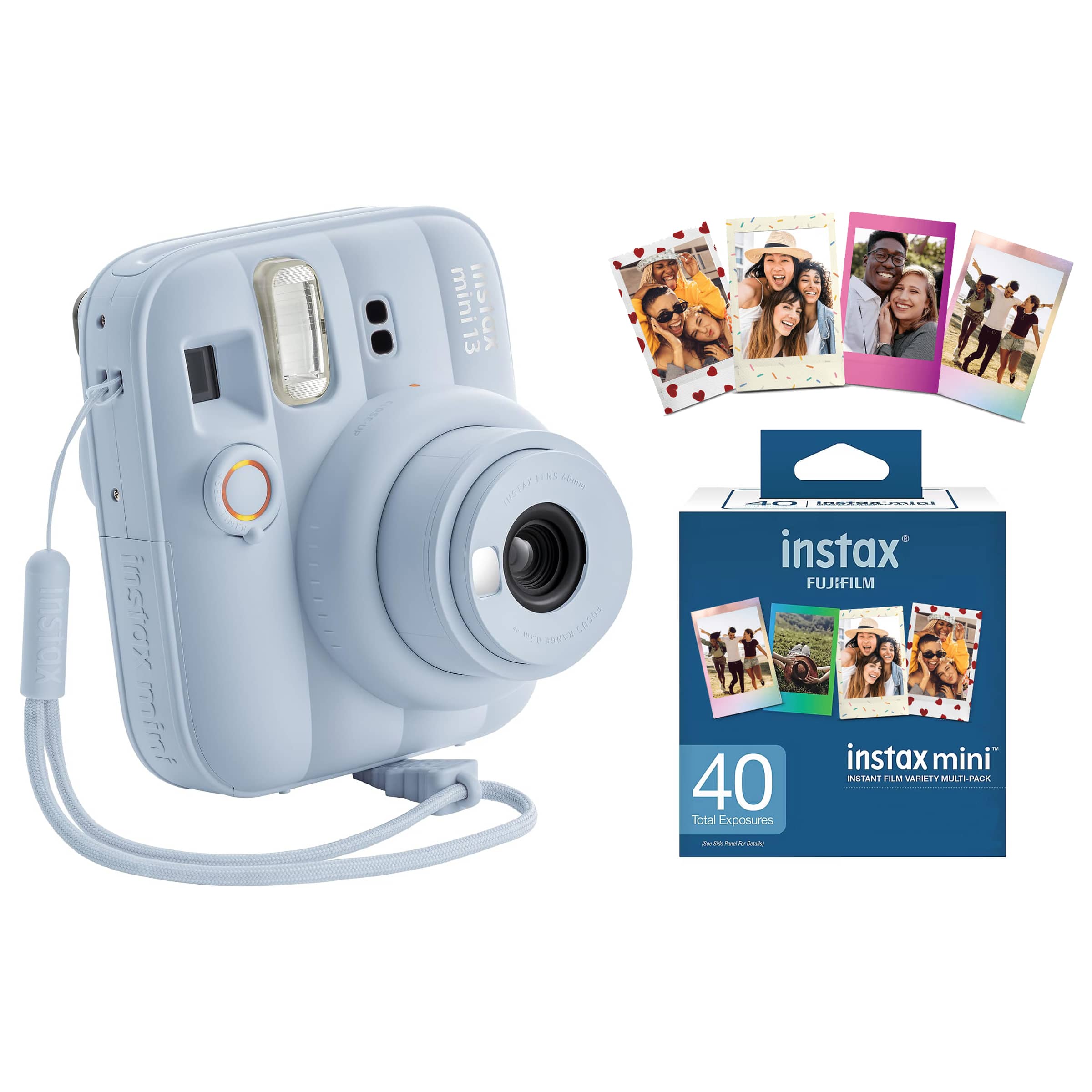 Fujifilm - Instax Mini 13 Instant Film Camera with 40 Count Variety Film Pack - Frost Blue price history on PriceWatchPro