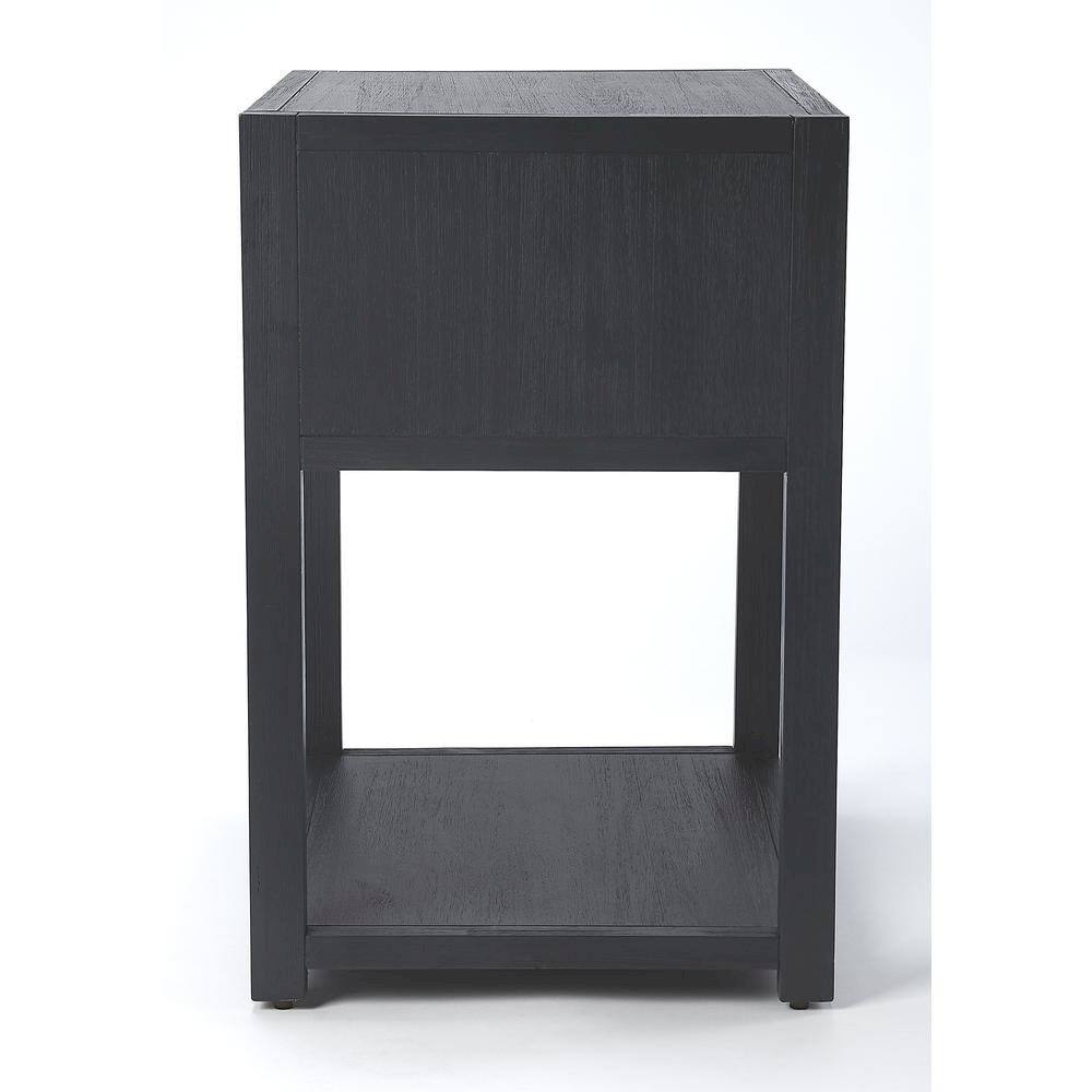 Left. Starlight Canyon Home - Navy Blue End Table – Small Wood Nightstand for Bedroom or Living Room - Navy Blue.
