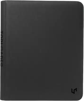 Front. Ultra PRO - 9-Pocket Zippered Top Loader Premium PRO-Binder.