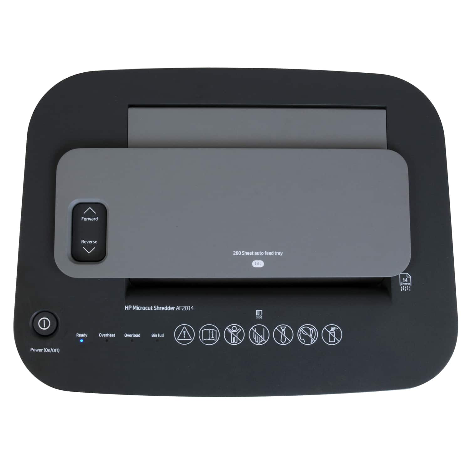 Alt View 24. HP - 14 Sheet Microcut Paper Shredder.