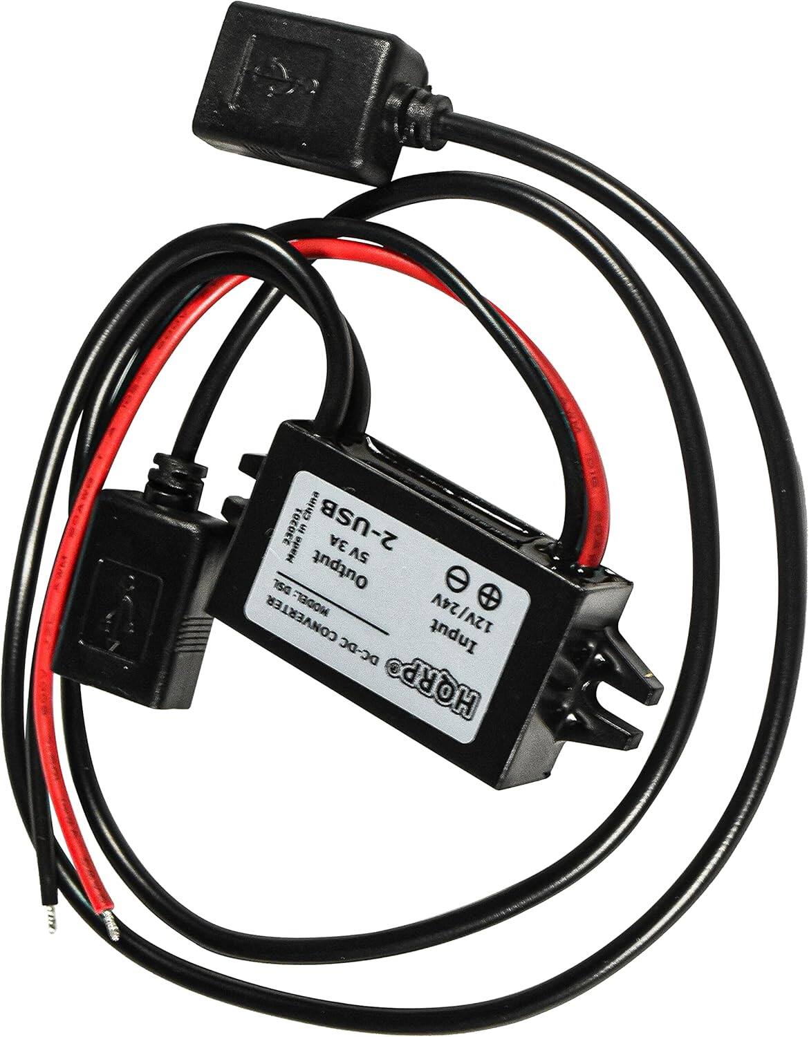 China 230201 Made S 2-USB 5V 150 Output MODEL: 12V/24V CONVERTER Input DC-DC HORPO