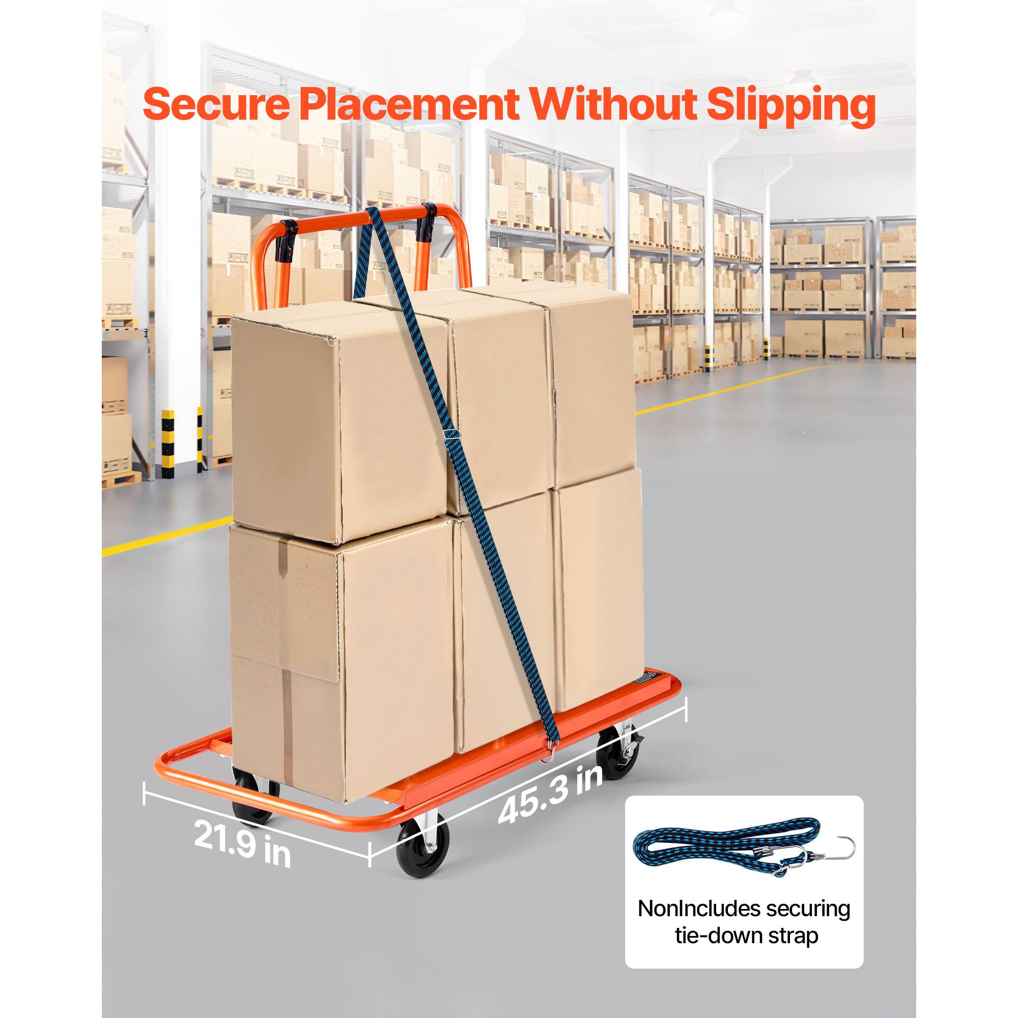 Secure Placement Without Slipping

21.9 in x 45.3 in

Nonincludes securing tie-down strap