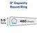3" Capacity Round Ring
3.5" Spine
460 Sheets