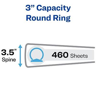 3" Capacity Round Ring  
3.5" Spine  
460 Sheets