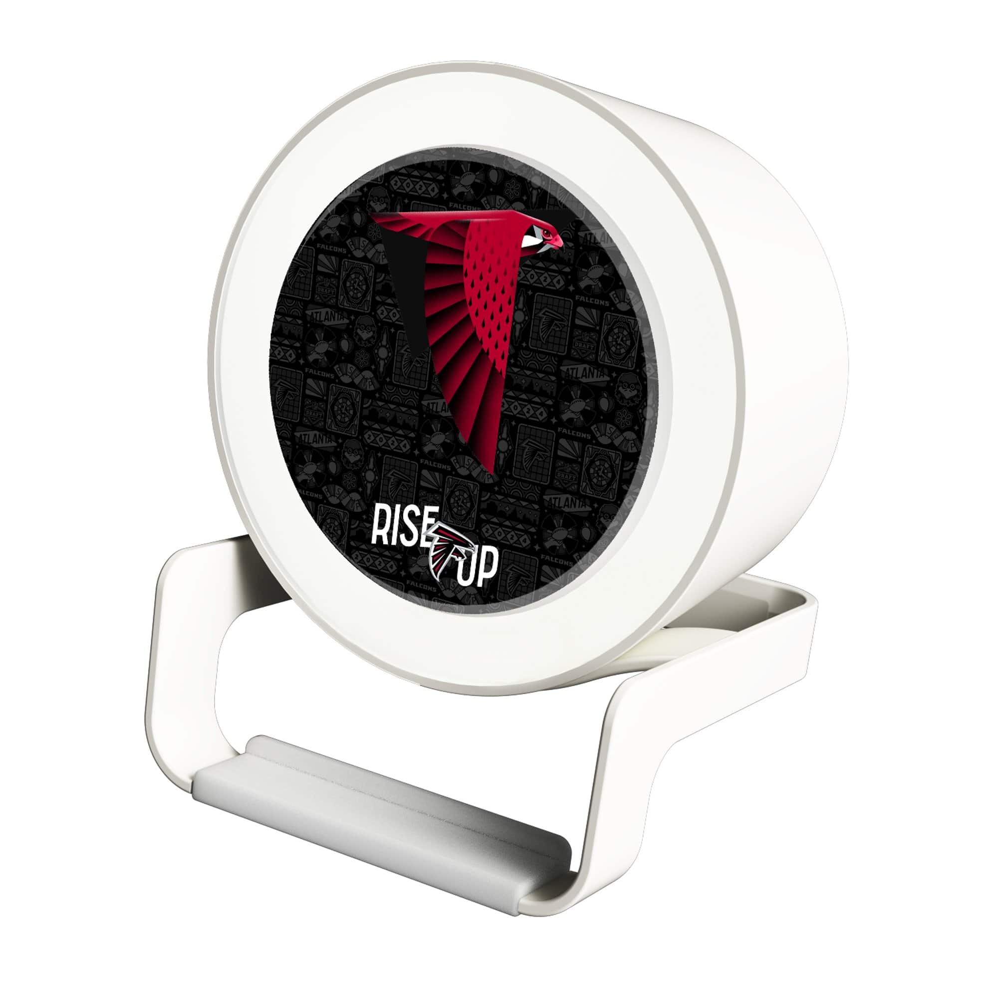 Keyscaper - Atlanta Falcons Night Light Charger with Bluetooth Speaker - White