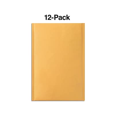 Alt View 1. Staples - 6.75" x 9" Self-Sealing Bubble Mailer, #0, 12/Pack - Brown.