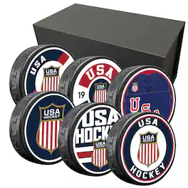 Mustang Drinkware - USA Hockey 2026 Winter Olympics Six-Puck Pack - Multicolor