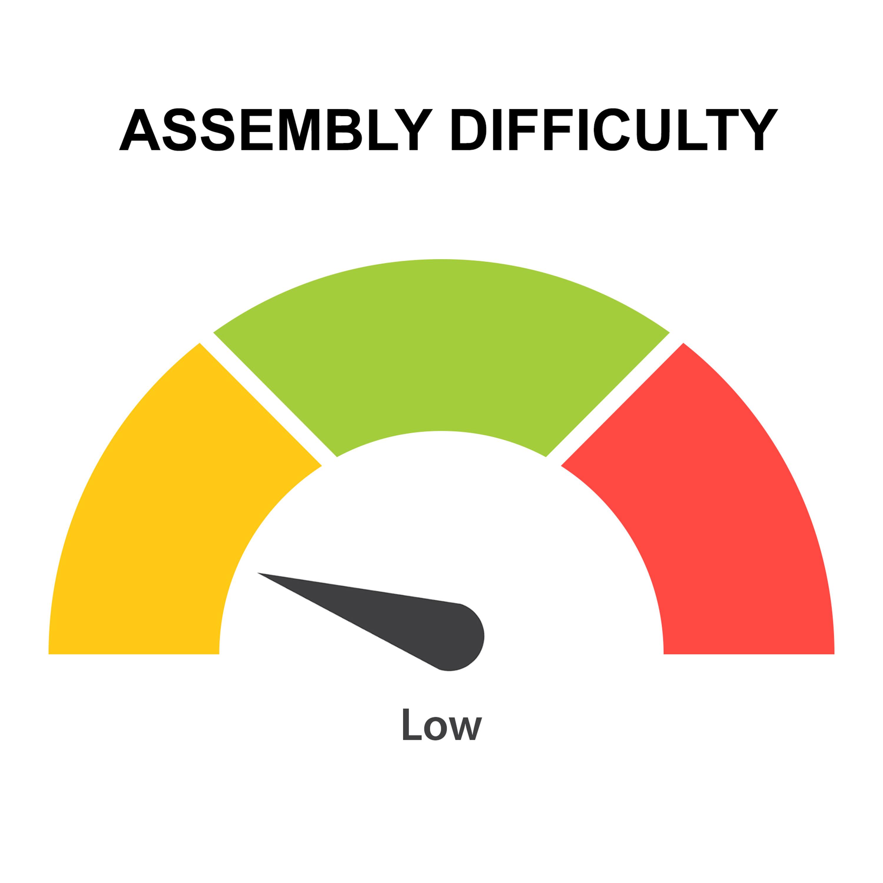 ASSEMBLY DIFFICULTY

Low