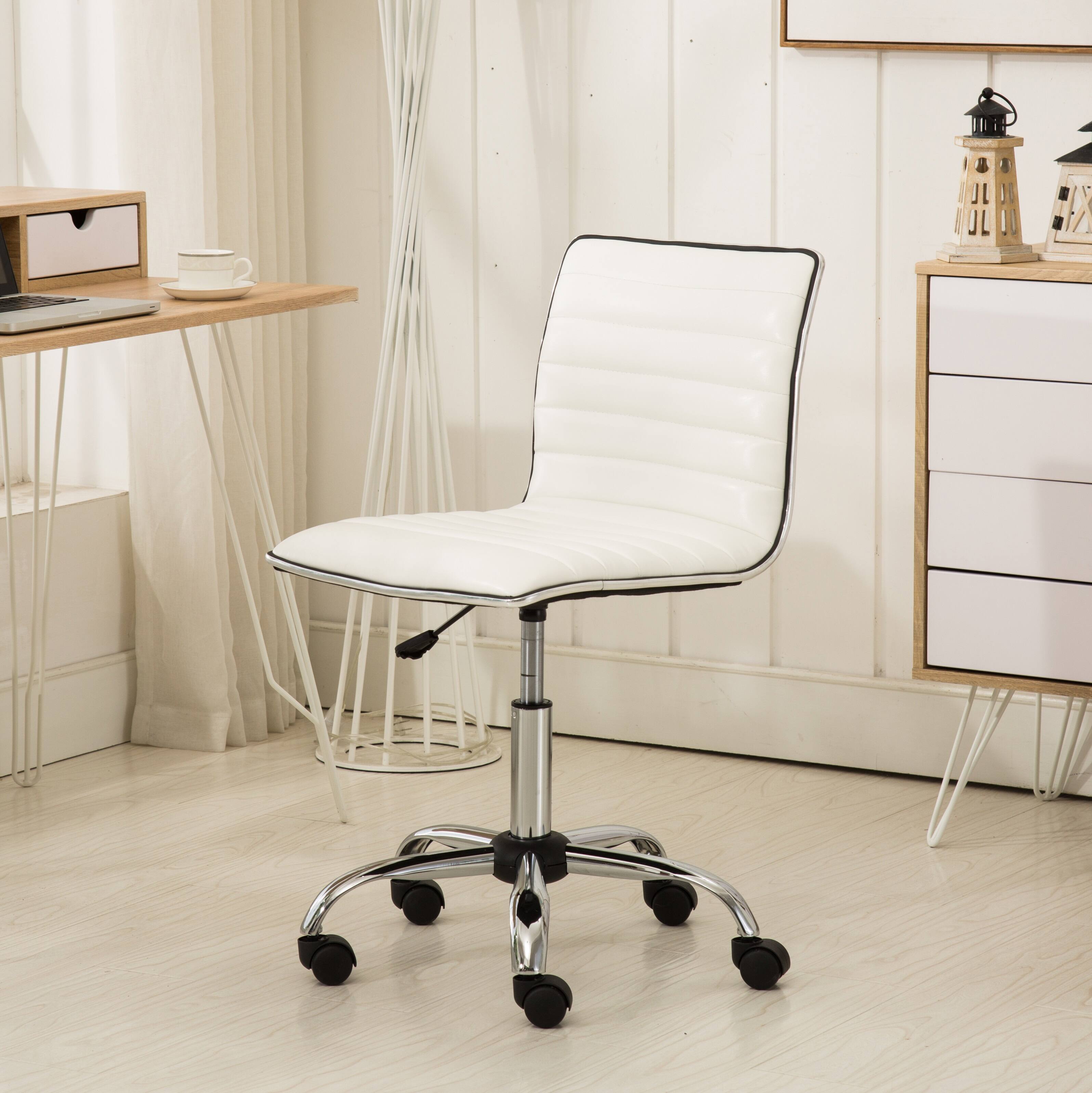 Alt View 6. Spaco - Spaco Adjustable Air Lift Office Chair, for Home Office - White.