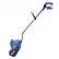 Left. Snow Joe - 24-Volt iON+ 13-Inch Single Stage Cordless Snow Shovel with Ice Dozer (1 x 4Ah Battery and 1 x Charger) - blue.