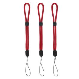 Unique Bargains - Camera Wrist Strap, 3pcs Adjustable Nylon Wristlet Lanyard String for Camera Keys Keychain Phone USB Wallet - Pure Bright Red