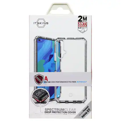 ITSKINS @ UP TO 2 M METER ANTI SHOCK 6.6FEET COLOR ^ 2 A IMPACTHANE HIGH PERFORMANCE POLYMER ACTIVE 24/7 08:0 Sopn S4p - ITSKINS SPECTRUMCLEAR Huawei 5T DROP PROTECTION COVER Pour EXTRA CLEAR AND ADVANCED HOt TECHNOLOGY Fits nova