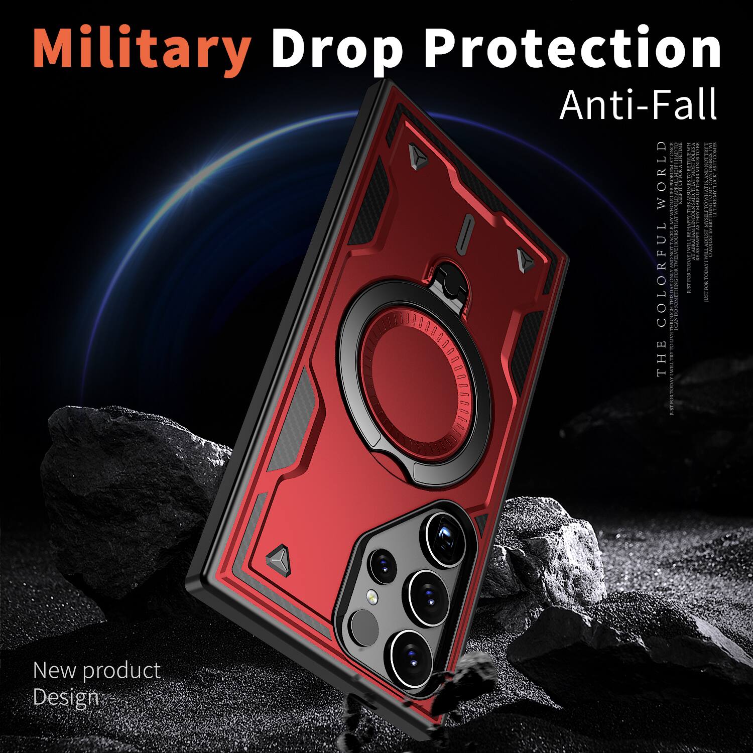 Military Drop Protection Anti-Fall

THE COLORFUL WORLD

New product Design