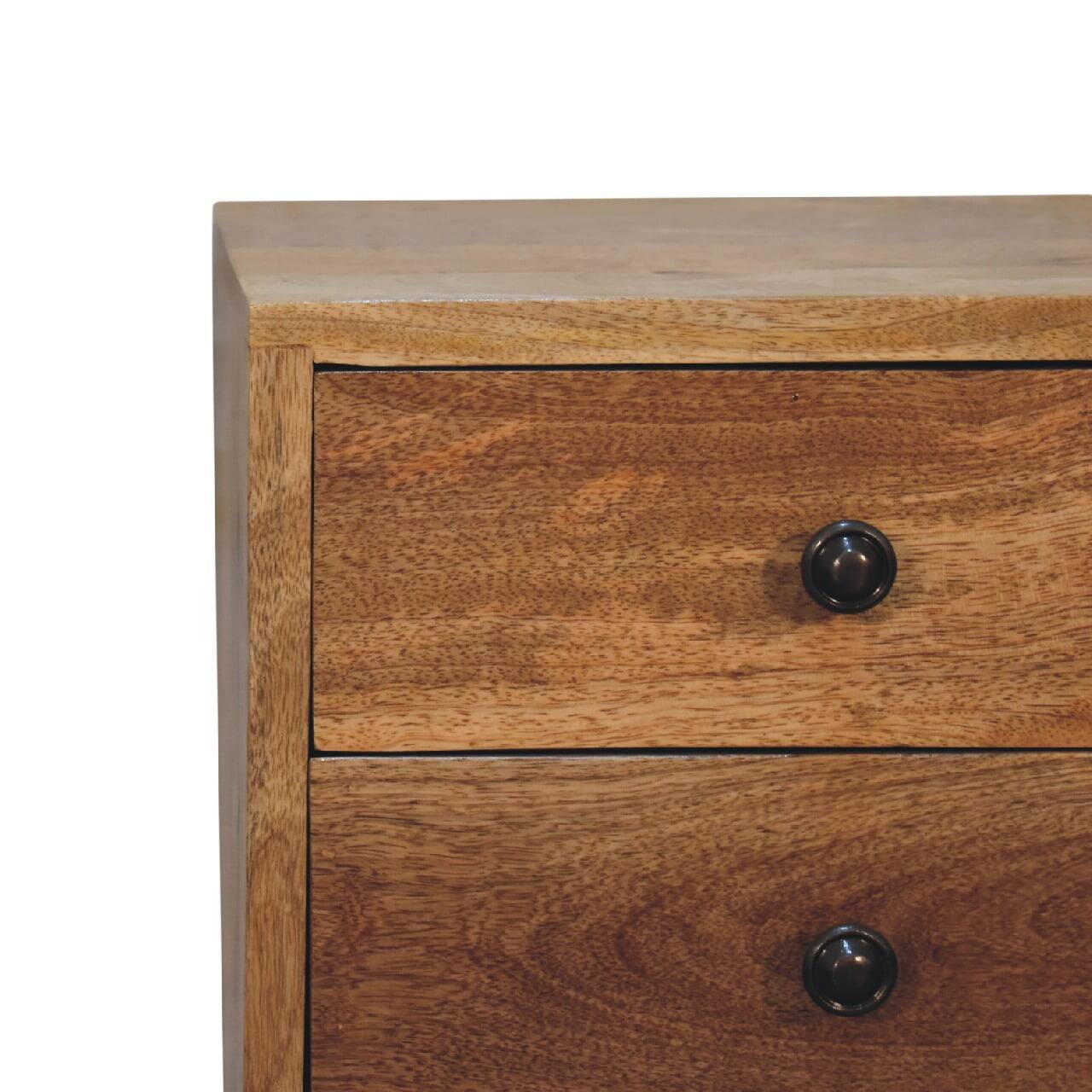 Alt View 1. Artisan Furniture - Artisan Furniture Solid Wood Mini 2 Drawer Oak-ish Nightstand - Oak.