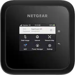 NETGEAR - Nighthawk M6 5G WiFi 6 Hotspot - Black (Unlocked)
