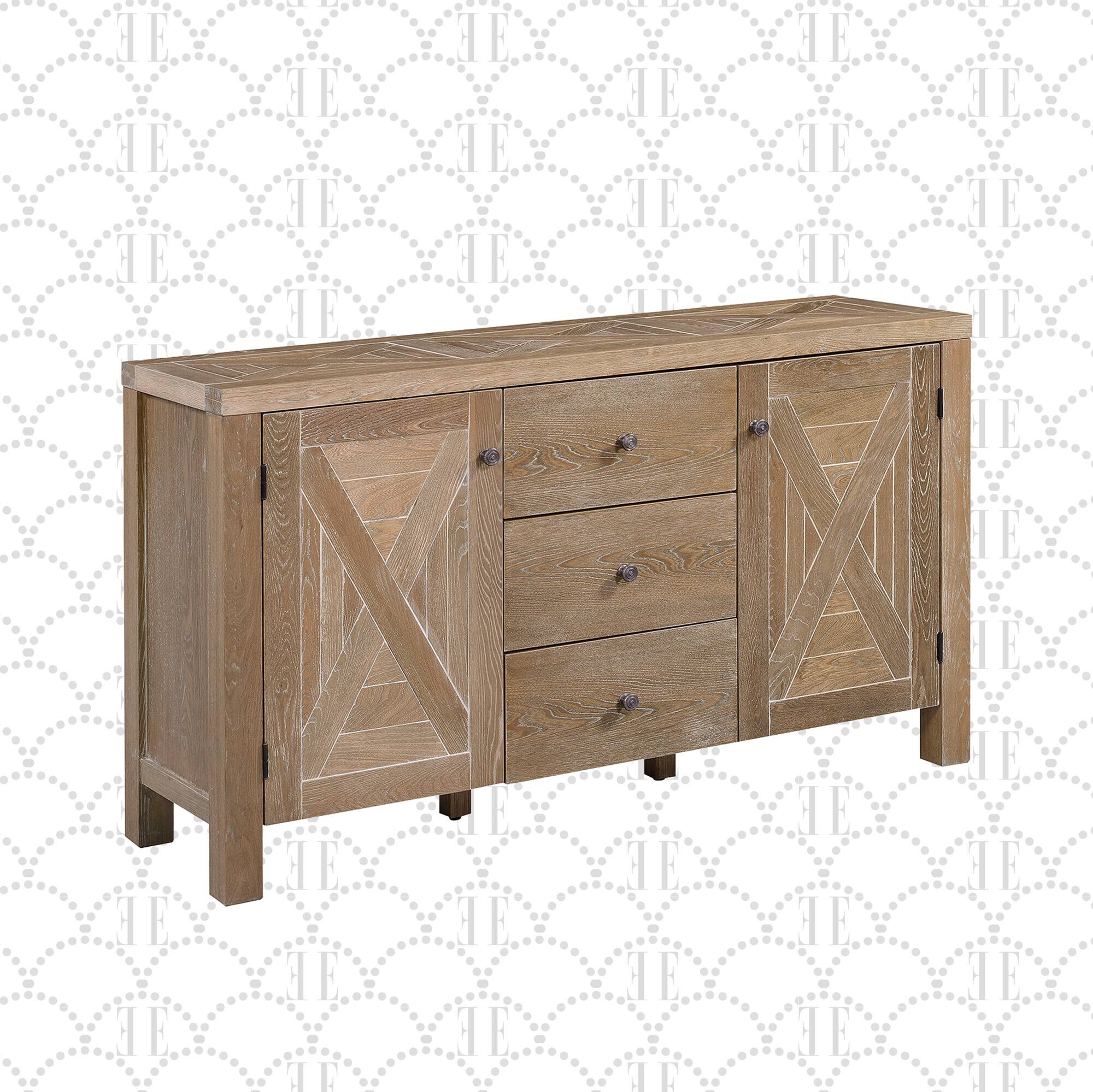 Front. Elle Decor - Elle Decor Marais Sideboard, Natural - Natural.