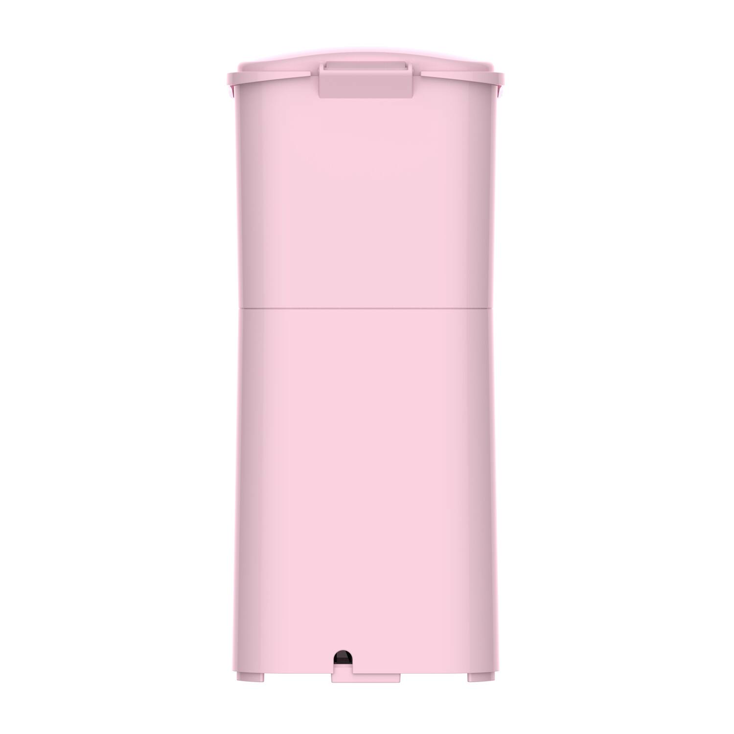 Angle. Culinary Chef - Single-Cup Metal and Plastic Coffee Maker - Pink.