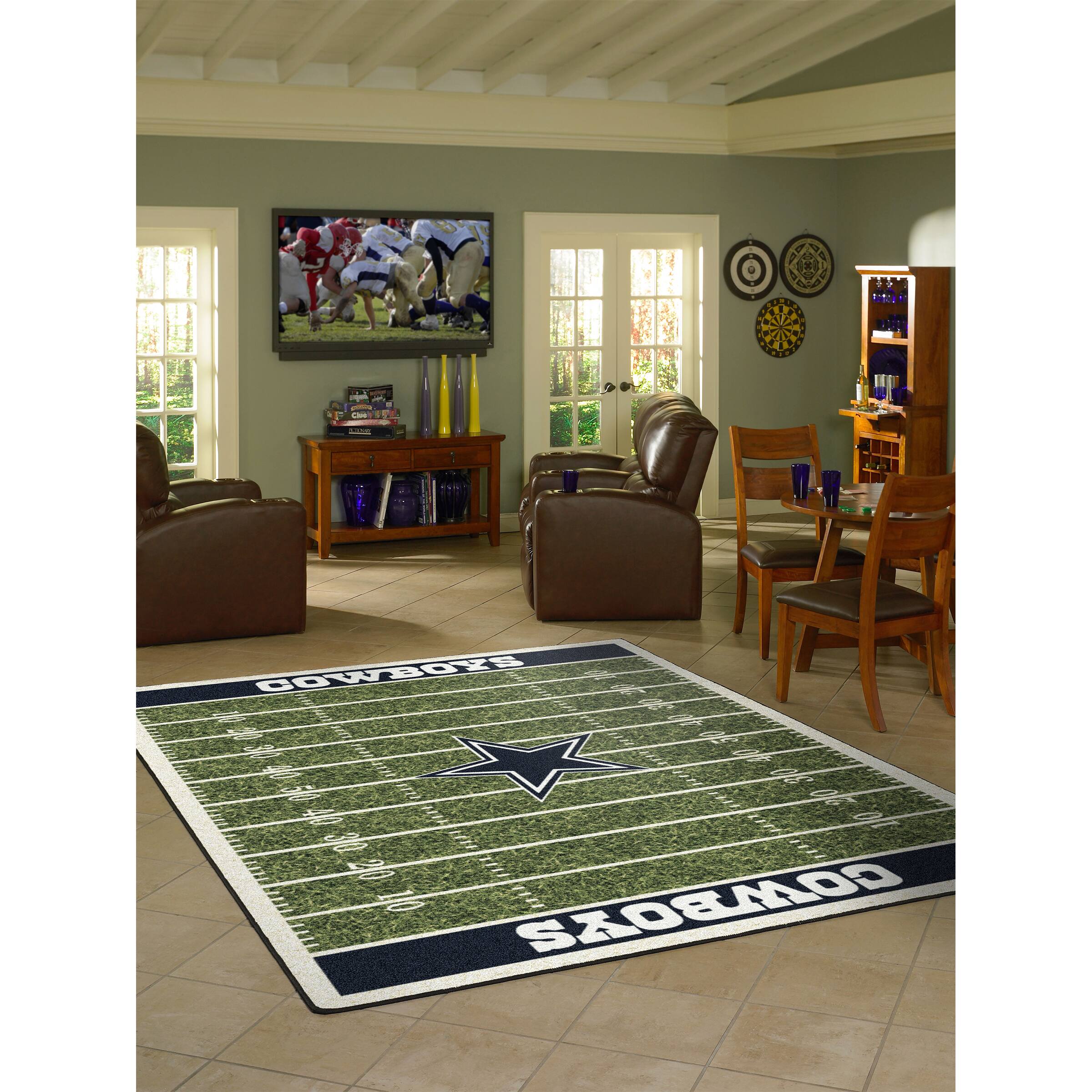 Alt View 1. Imperial - Dallas Cowboys 3'10" x 5'4" Homefield Rug - Green.