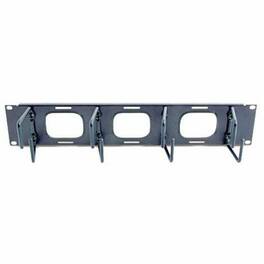 APC - Horizontal Cable Organizer 2U w/pass through holes - Cable Manager - 2U Rack Height - 1 Each - Black
