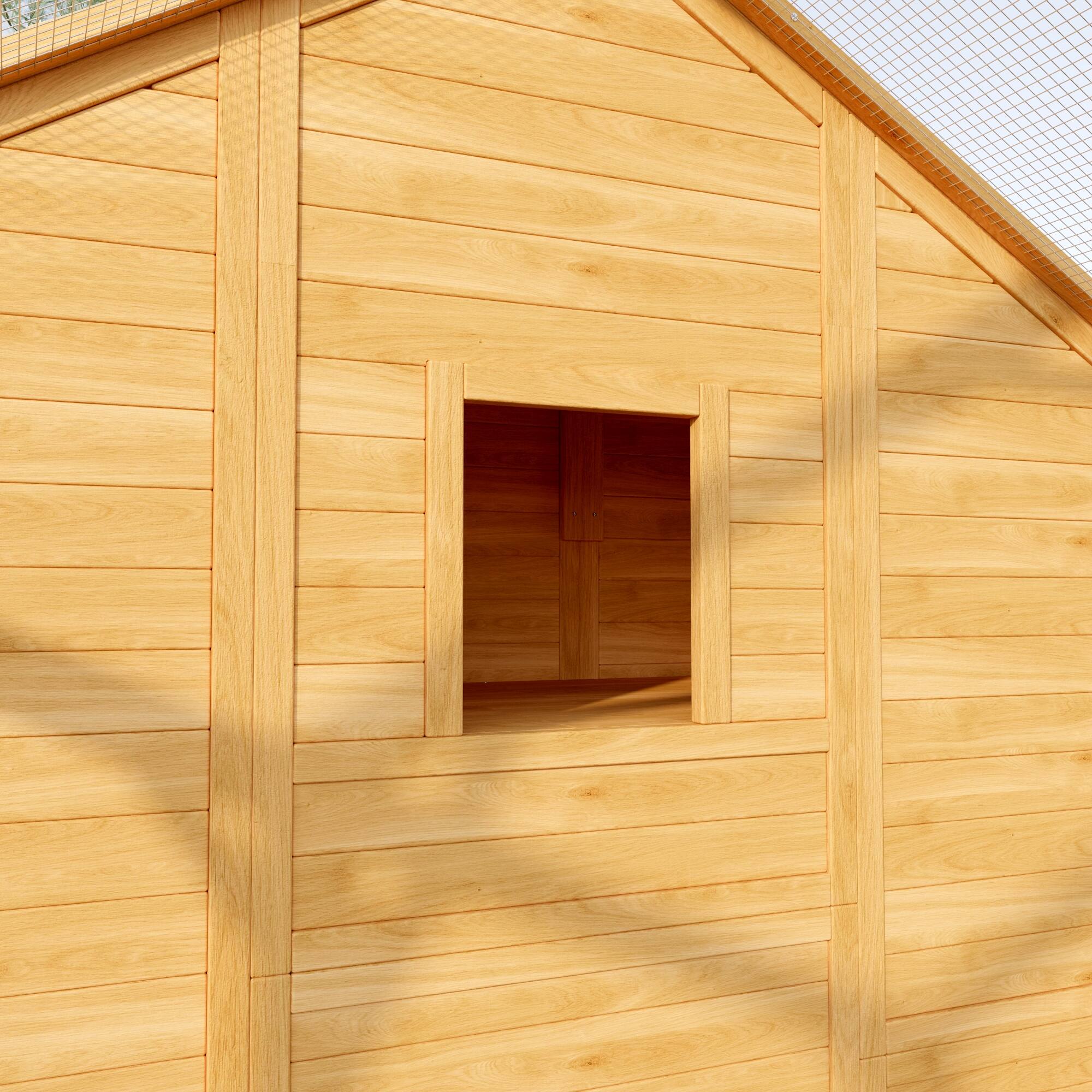 Back. Famapy - Large Outdoor Pet Cage with Galvanized Wire Mesh Multi-Functional Small Animal Enclosure for Chickens, Cats, Rabbits.