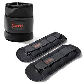 Sunny Health & Fitness - Ankle Weight 3-Pound (Pair) - Black
