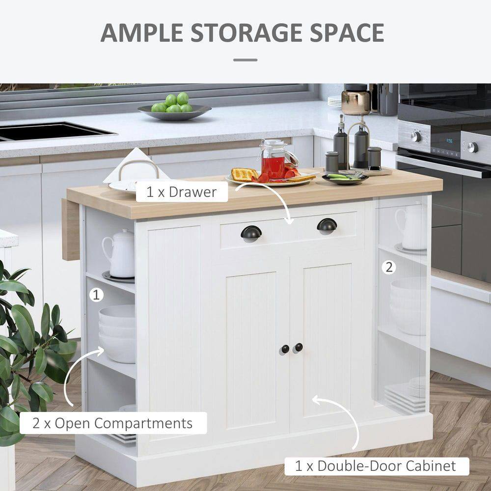 AMPLE STORAGE SPACE

1 x Drawer

2 x Open Compartments

1 x Double-Door Cabinet