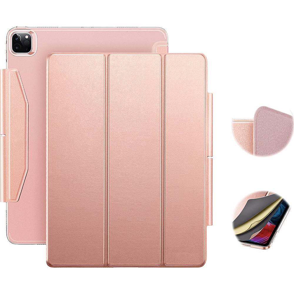 Alt View 15. SaharaCase - ESR Folio Case for Apple iPad Pro 12.9 (4th, 5th, and 6th Gen 2020-2022) - Rose Gold.
