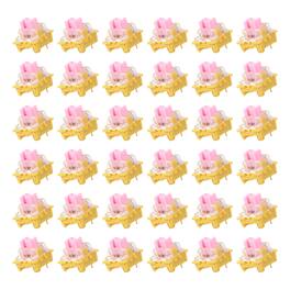 Unique Bargains - 36pcs Keyboard Switches (3-Pin 45gf) Dustproof Pre-Lubed Tactile Linear Switch Replacement for MX Mechanical Keyboard - Pink