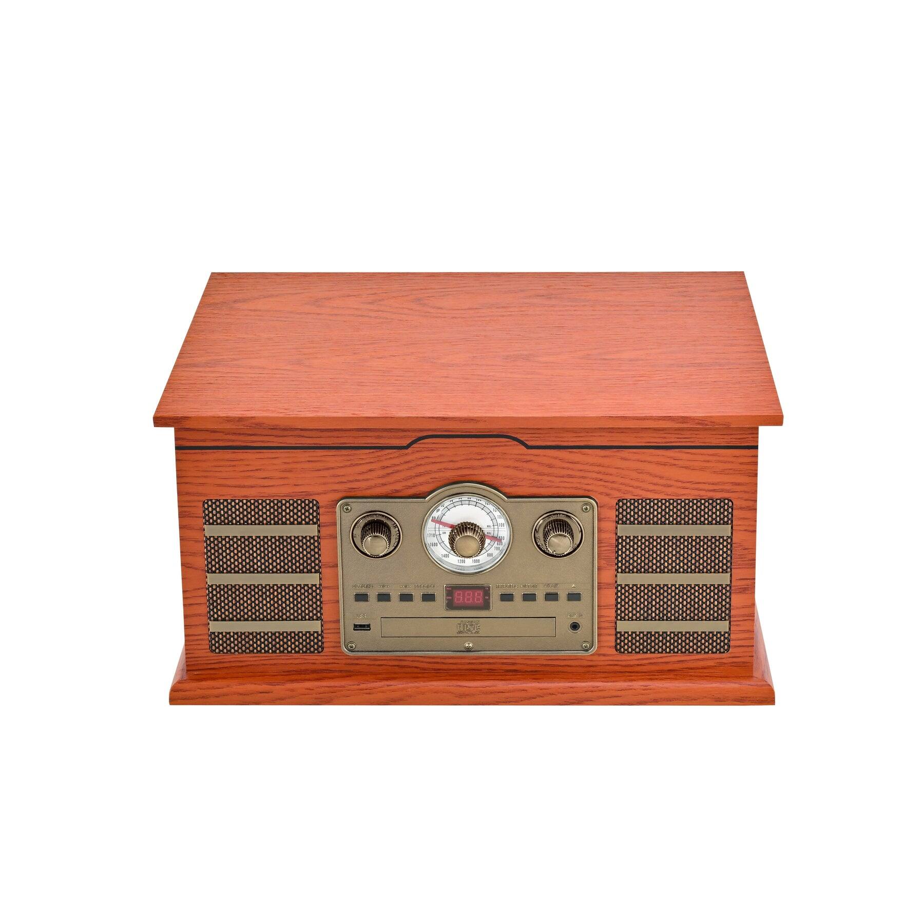 Alt View 8. Victor - Roxbury 8-in-1 Turntable Music Center with AudioStream™.