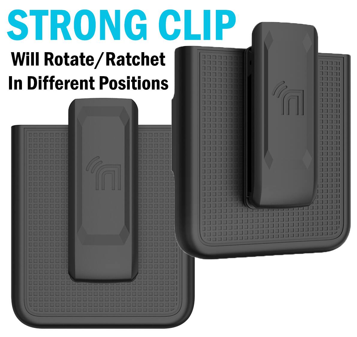 STRONG CLIP  
Will Rotate/Ratchet In Different Positions