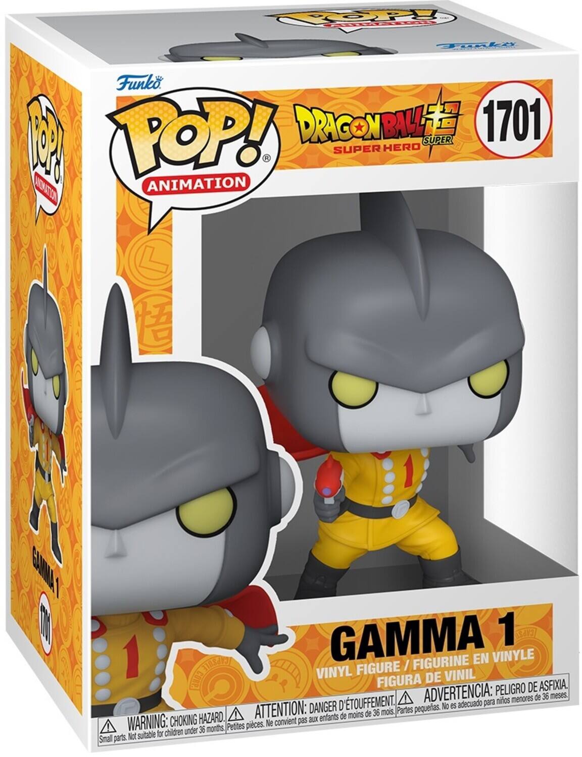 POP! Funko POP! DRAGONBALLZ SUPER HERO ANIMATION 1701 A POP! ANIMATION GAMMA 1 FIGURINE EN VINYLE FIGURE / VINYL DE VINIL P05 FIGURA PELIGRO DE ASFIXIA. TOUFFEMENT. ADVERTENCIA: para nios menores de 36 meses. DANGER D pequeras. No es adecuado HAZARD. ATTENTION: aux enfants de moins de 36 mois, Partes WARNING: CHOKING Petites pieces. Ne convient pas for children under 36 months, Smal parts Not suitable