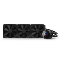 NZXT - Kraken 360mm Radiator CPU Liquid Cooler (3 x 120mm F Fans) with 1.54" IPS Display - Black - Front_Zoom