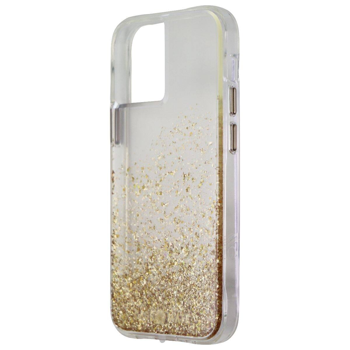 Front. Case-Mate - Case-Mate Twinkle Ombre Hard Case for Apple iPhone 12 Mini (5G) - Gold - Multicolor.