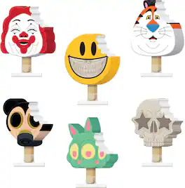 PopMarket - Ron English - Frozen Culture - Ron English's PoPaganda Blind Bag (One random figure per purchase) - Collectibles - Multicolor