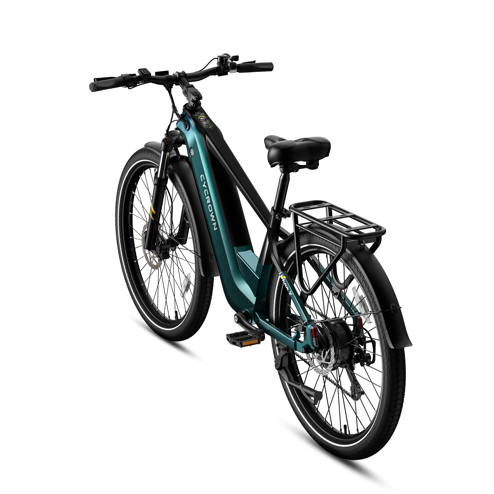 Back. CYCROWN - Urban X Commuter Ebike(1000W Motor , 20MPH Top Speed , 90Miles Range , 48V 20Ah Battery) - Alpine Green.