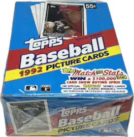 1992 Topps Baseball Wax Box