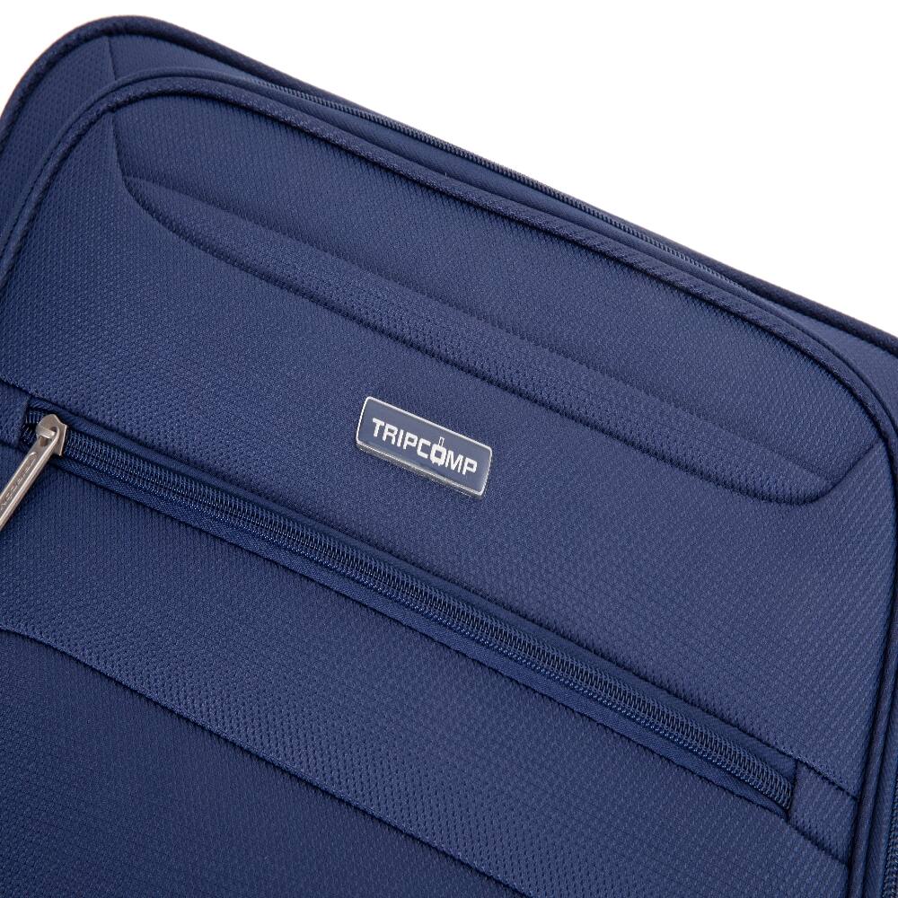 Alt View 6. Ropilly - Ropilly 5 Piece Luggage Set Softshell Suitcase with Spinner Wheels Blue - Blue.