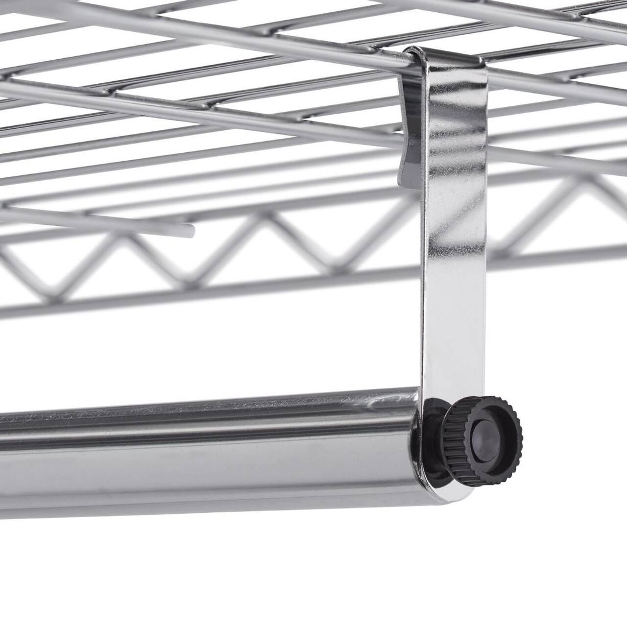 Alt View 13. TRINITY - EcoStorage 41x14x76 Rolling Closet Organizer Chrome - Chrome.